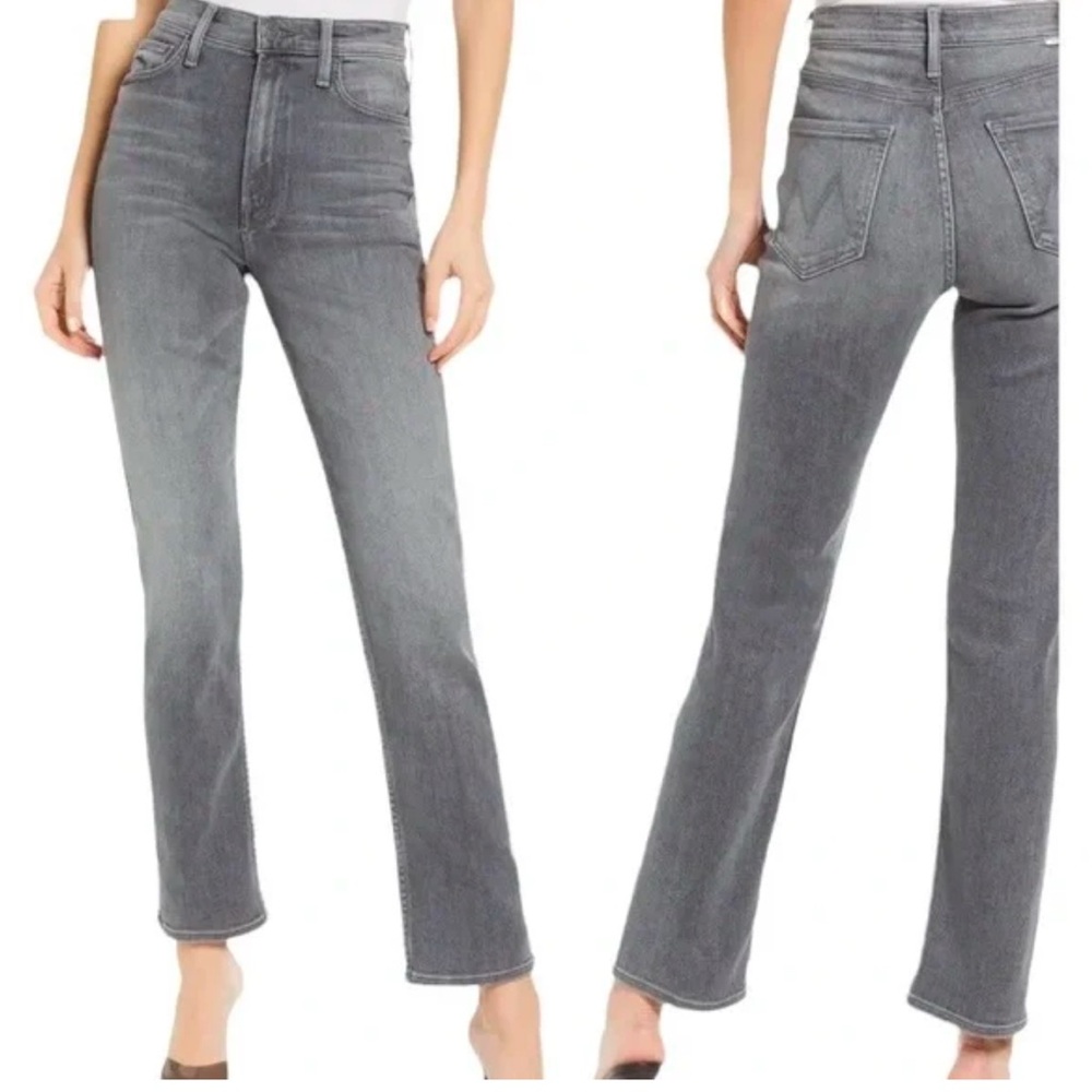 MOTHER High Waisted Rider Skimp Jeans in Bars & Phrases size 26